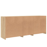 Sideboard with LED Lights Sonoma Oak 162x37x67 cm 3208997
