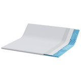 Mattress Topper White 200 x 200 x 6 cm Jaquard Fabric 4106186