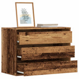 Corner Chest of Drawers Old Wood 80x41x58 cm Engineered Wood 852859