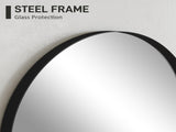 60 x 90cm Arched Home Mirror - Black T3398P330545