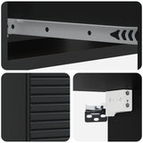 Wall-Mounted Side Table Black 59 x 34.5 x 17 cm Engineered Wood 898656