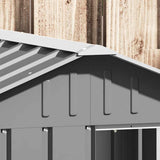 Dog House Grey 116.5x103x81.5 cm Galvanised Steel 171542