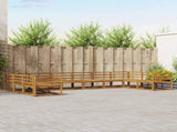 Outdoor Sofa Set 10 pcs Natural Solid Acacia Wood 3368222
