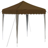 Pop-up Party Tent 195 x 195 x 245 cm Taupe Oxford Fabric 42019718