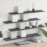 Floating Shelf 4 pcs Anthracite 100 x 18 x 2.5 cm Steel 8004049