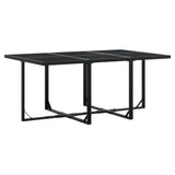 Garden Dining Set Black 3295034