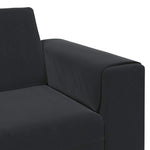 Sofa Set 3 pcs Black Velvet 3335127