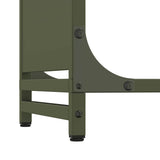 Firewood Rack Olive Green 90x28x90 cm Cold-rolled steel 864218