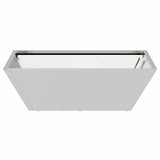 Garden Planter 5 pcs Silver 50 x 50 x 15 cm Galvanised Steel 873835