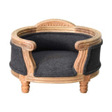 Carved Battleship Tweed Pet Bed IN1671