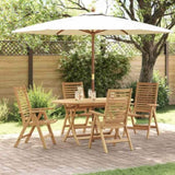 Chair Folding 4 pcs Brown 64.5 x 52 x 108 cm Solid Teak Wood 3376031