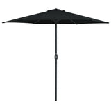 Garden Parasol with Aluminium Pole 270x246 cm Black 47350