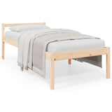 Senior Bed without Mattress 100x200cm Solid Wood Pine 810604