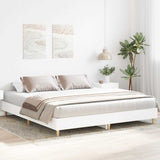 Bed Frame without Mattress White 160x200cm Engineered Wood 3329030