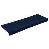 ZNTS Stair Mats Self-adhesive 30 pcs Navy 65x21x4 cm 3365701