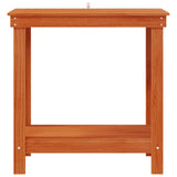 Work Bench with Shelf Wax Brown 80 x 50 x 80 cm Solid Pine Wood 870298