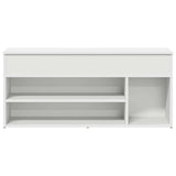 Shoe Bench White 102x30,5x45 cm Engineered Wood 859136