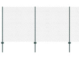 Chain Link Fence with Post 10 x 1.6 m PVC-Coated Steel 3336236