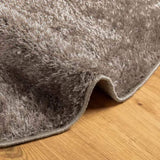 Rug ISTAN High Pile Shiny Look Grey 160 cm 375684
