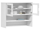 Top for Highboard MOLDE White 90x35x100 cm Solid Wood Pine 350550
