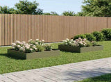 Garden Planter 2 pcs Olive Green 100 x 100 x 20 cm 8005029