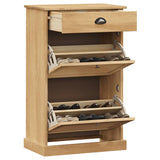 Shoe Cabinet VIGO 60x35x96 cm Solid Wood Pine 353169