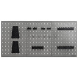 Wall-mounted Peg Boards 3 pcs 40x58 cm Steel 145351