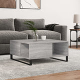ZNTS Coffee Table Grey Sonoma 80x80x36.5 cm Engineered Wood 830794