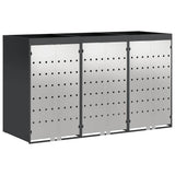 Wheelie Bin Storage for 3 Bins Anthracite 204 x 77.5 x 121.5 cm 3394784