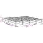 Bed Frame without Mattress Wax Brown 200x200 cm Solid Wood Pine 3302323