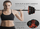 20kg Adjustable Barbell Weights Set for Home Gym, Strength Training T3398P349229