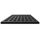 Fall Protection Tiles 12 pcs Rubber 50x50x3 cm Black 276273