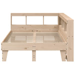 Bookcase Bed without Mattress 120x190cm Small Double Solid Wood Pine 3324556