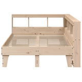 Bookcase Bed without Mattress 120x190cm Small Double Solid Wood Pine 3324556