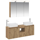 Bathroom Cabinet Set 4 pcs Artisan Oak Engineered Wood 3406422