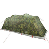 Camping Tent Tunnel 4-Person Camouflage Waterproof 4009415