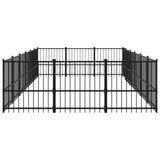 Outdoor Dog Kennel Steel 16.94 m 3124619