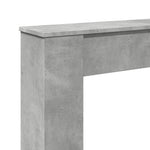 ZNTS Fireplace Surround Concrete Grey 100x20x100 cm Engineered Wood 854574