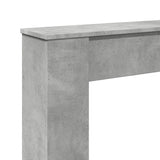 ZNTS Fireplace Surround Concrete Grey 100x20x100 cm Engineered Wood 854574