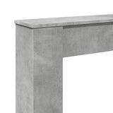 Fireplace Surround Concrete Grey 100x20x100 cm Engineered Wood 854574