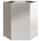 Garden Planter Hexagon 46x40x45 cm Stainless Steel 851116