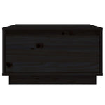 Coffee Table Black 55x56x32 cm Solid Wood Pine 813409