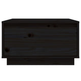Coffee Table Black 55x56x32 cm Solid Wood Pine 813409