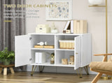 Storage Cabinet Slim Sideboard with Golden Hairpin Legs Adjustable Shelves for Living Dining T3398P342468