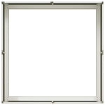 ZNTS Planter White 80x80x30 cm Steel 860802