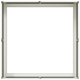 ZNTS Planter White 80x80x30 cm Steel 860802