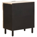 Bedside Cabinet White 50 x 33 x 60 cm Solid Mango Wood 4017875