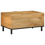 Coffee Table Brown 80x50x40 cm Solid Wood Mango 4017724