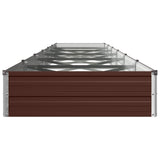 Raised Garden Bed Brown 480 x 80 x 24 cm cold-rolled steel 8006520