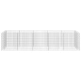 Gabion Raised Bed Galvanised Steel 450x90x100 cm 143552